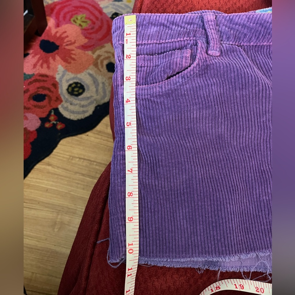 Aviator Nation Purple Corduroy Shorts - Picture 6 of 11